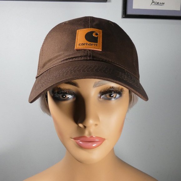 Host Pick! Carhartt Adjustable Baseball Hat Cap - Dark Brown